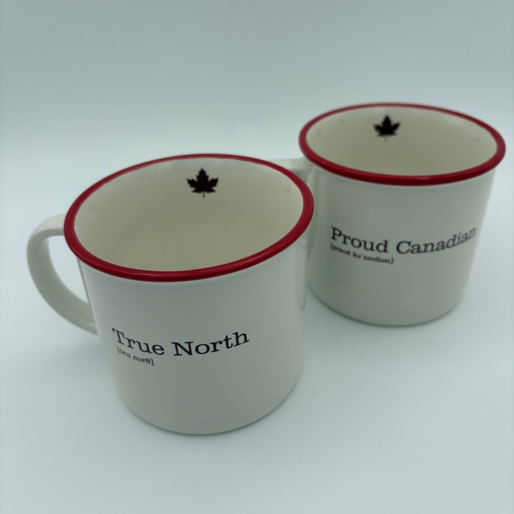Canadian Themed Ceramic Coffee Mugs True North/Proud Canadian